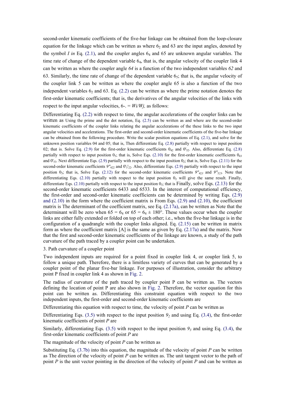 Curvature theory for a twodegreeof freedom planar linkage1.doc_第3页