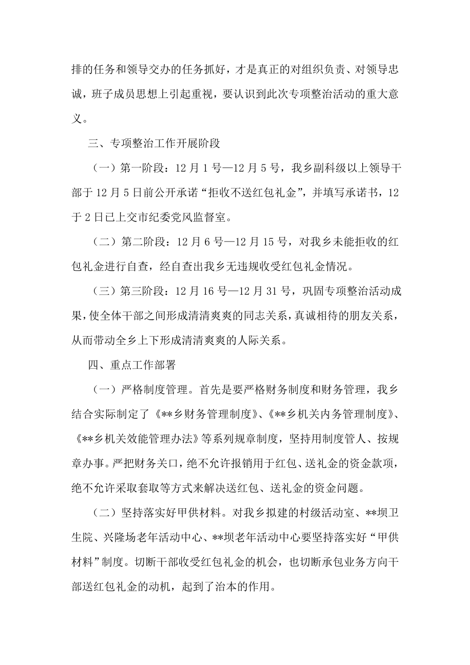 开展领导干部收受红包礼金专项整治工作情况汇报.doc_第2页