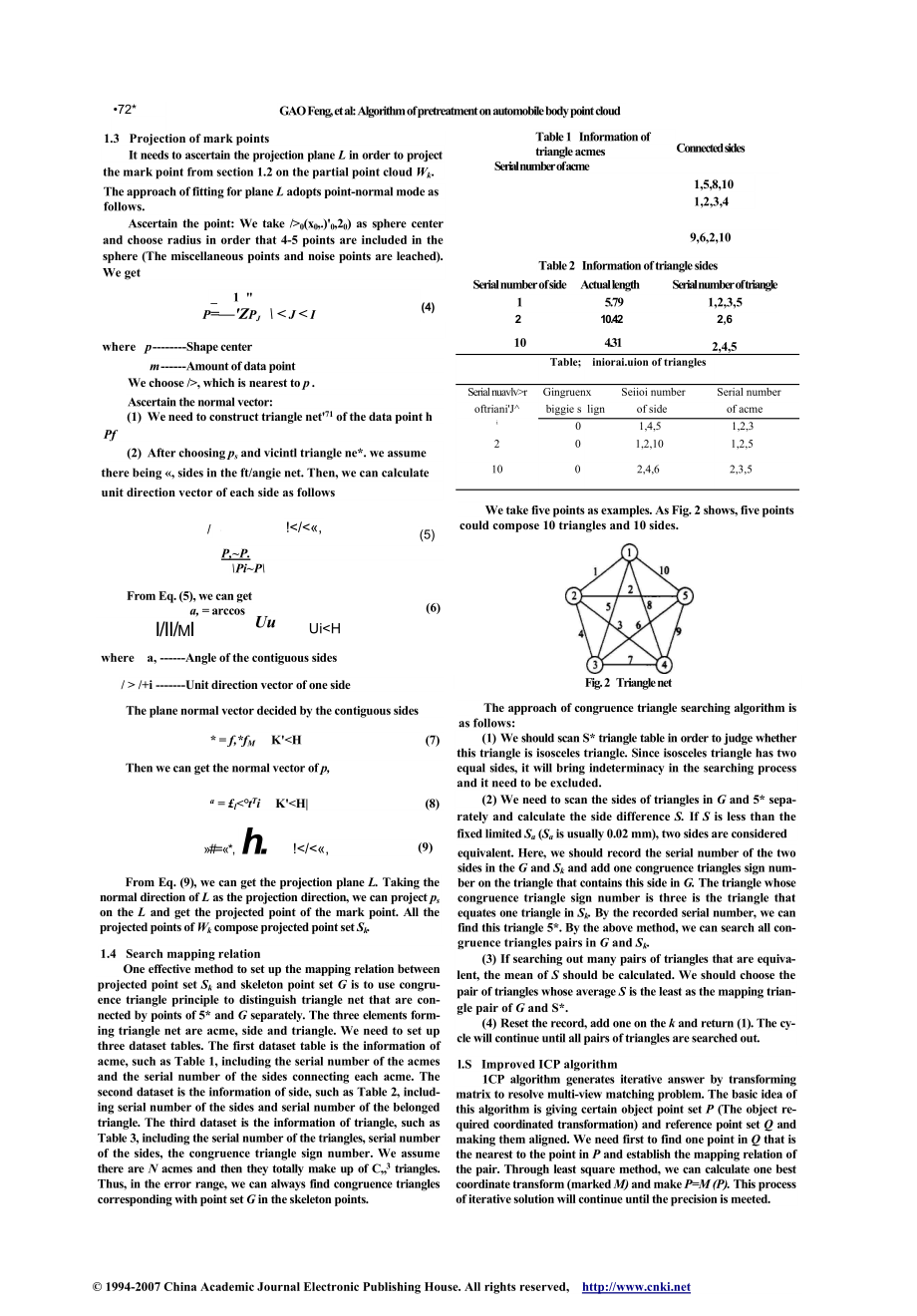 ALGORITHM OF PRETREATMENT ON AUTOMOBILE BODY POINT CLOUD.doc_第2页