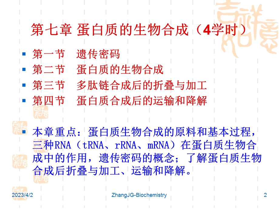 生物化学7第七章 蛋白质的生物合成 课件.ppt_第2页