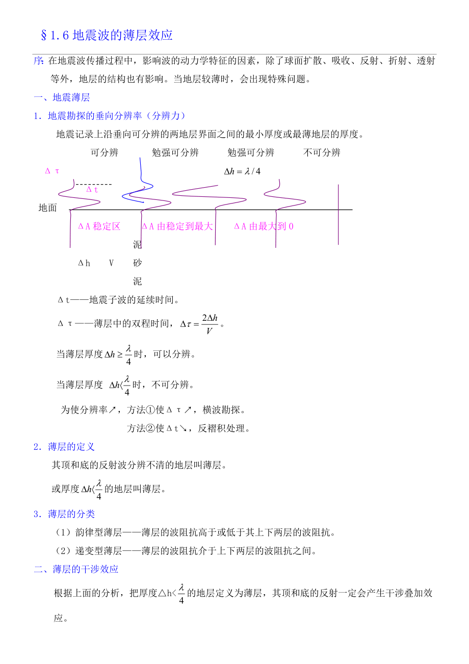 地震波的薄层效应.doc_第1页