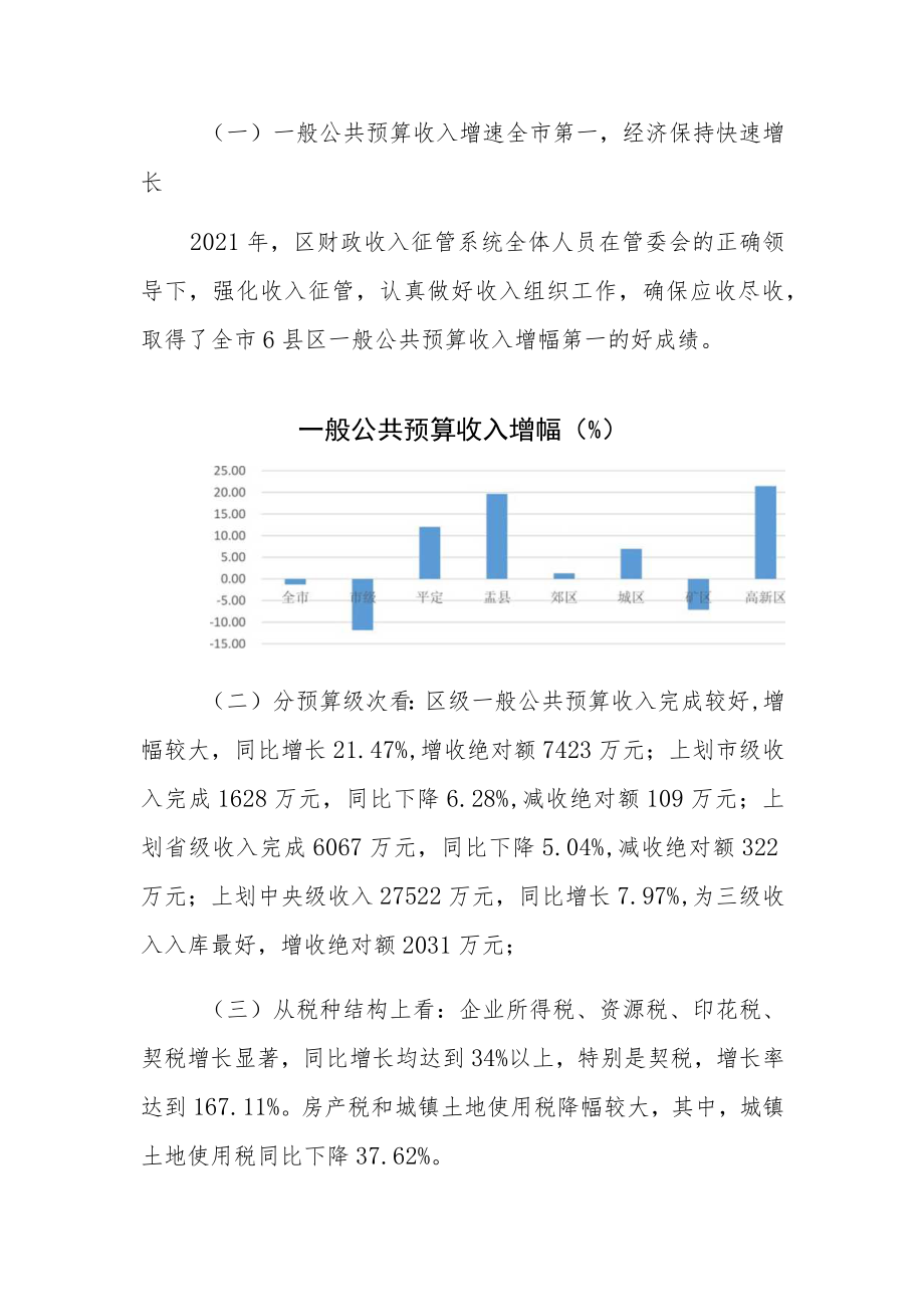 阳泉高新技术产业开发区2021年财政总决算编报说明及分析.docx_第3页