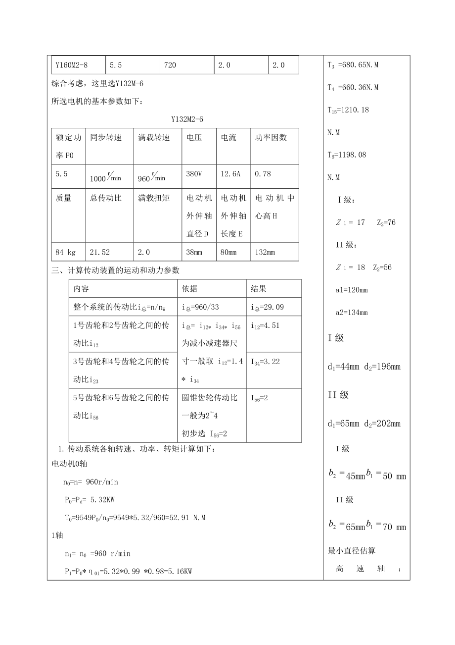 说明书碾砂机传动装置设计.doc_第2页