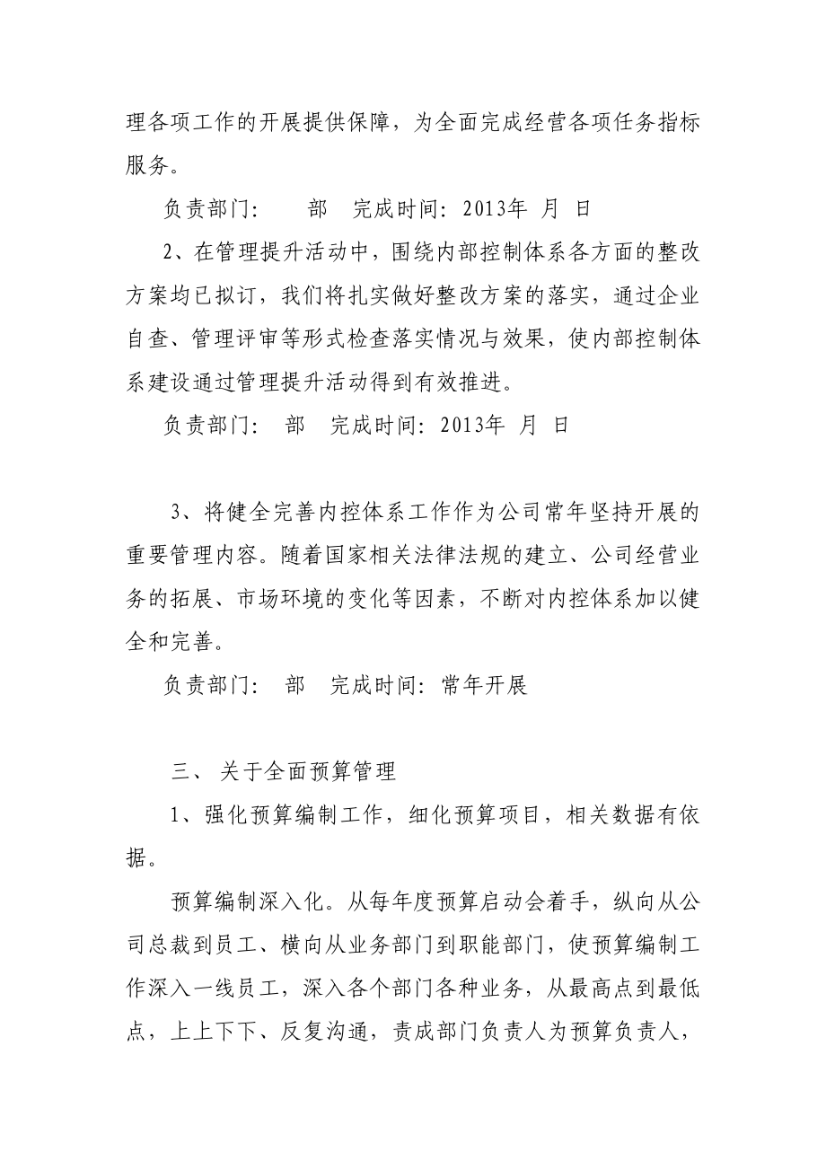 企业管理提升活动整改工作方案 (参考样式).doc_第3页