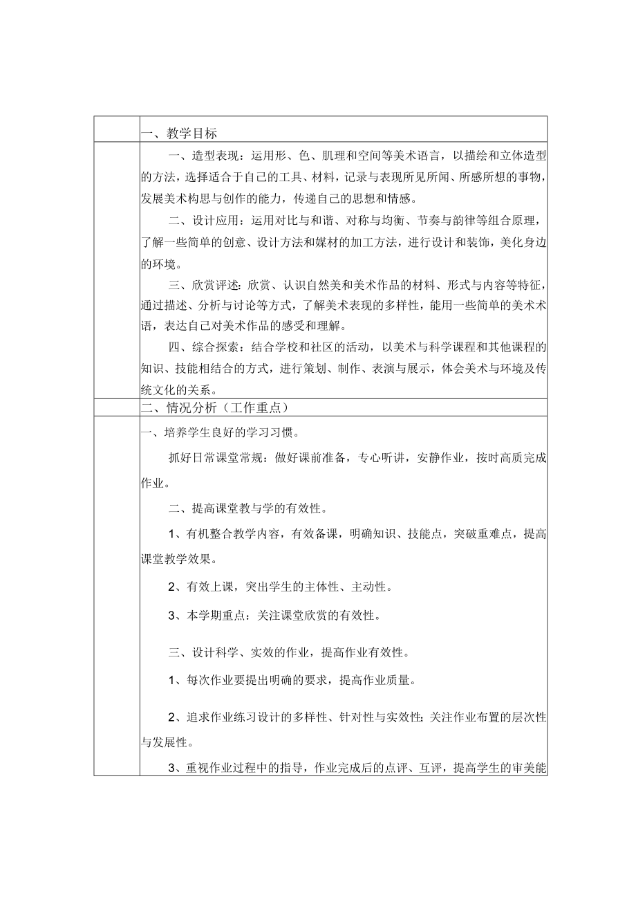 《美术学科》5年级教学计划第二学期.docx_第2页