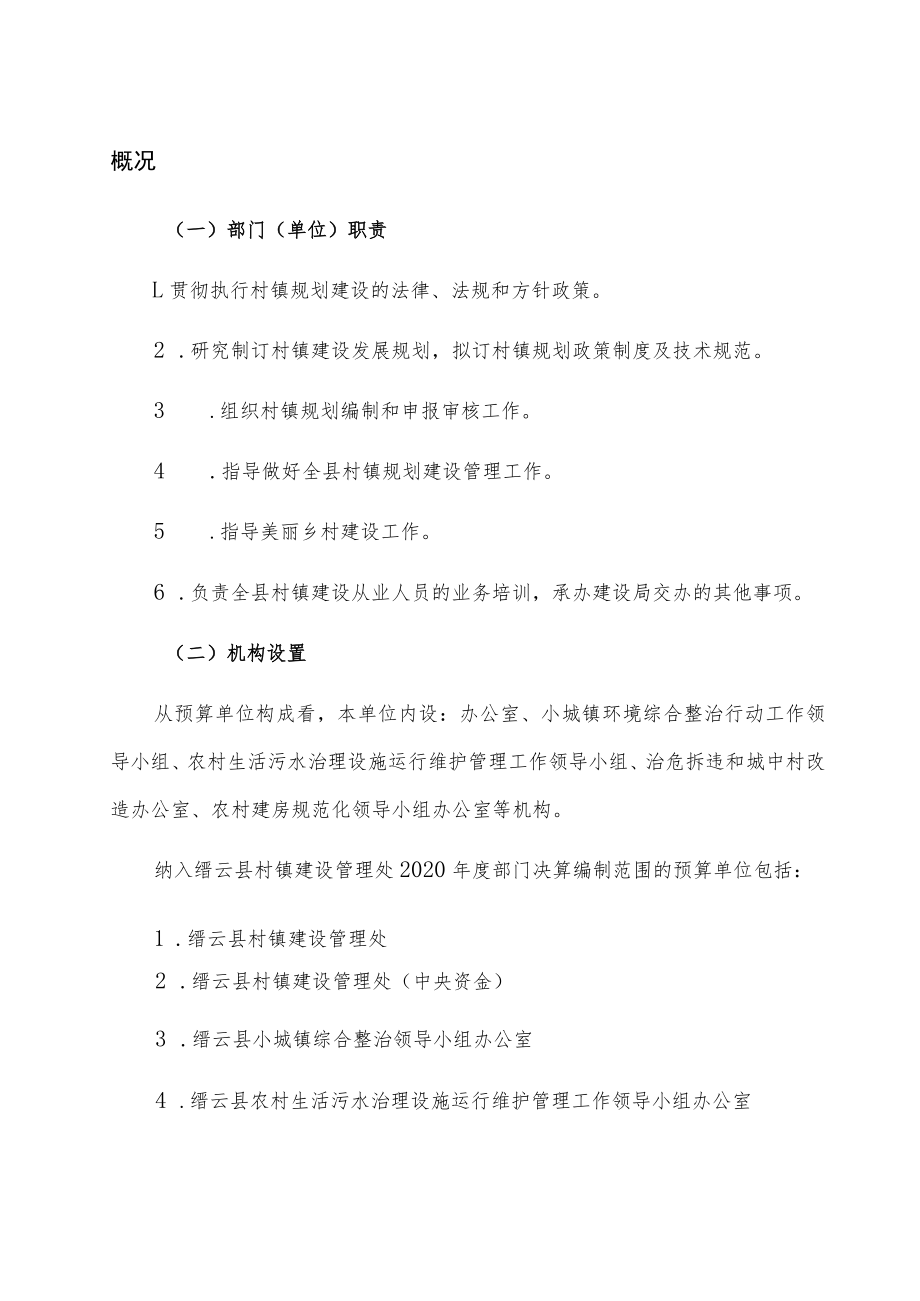 缙云县村镇建设管理处2020年度单位决算目录.docx_第2页