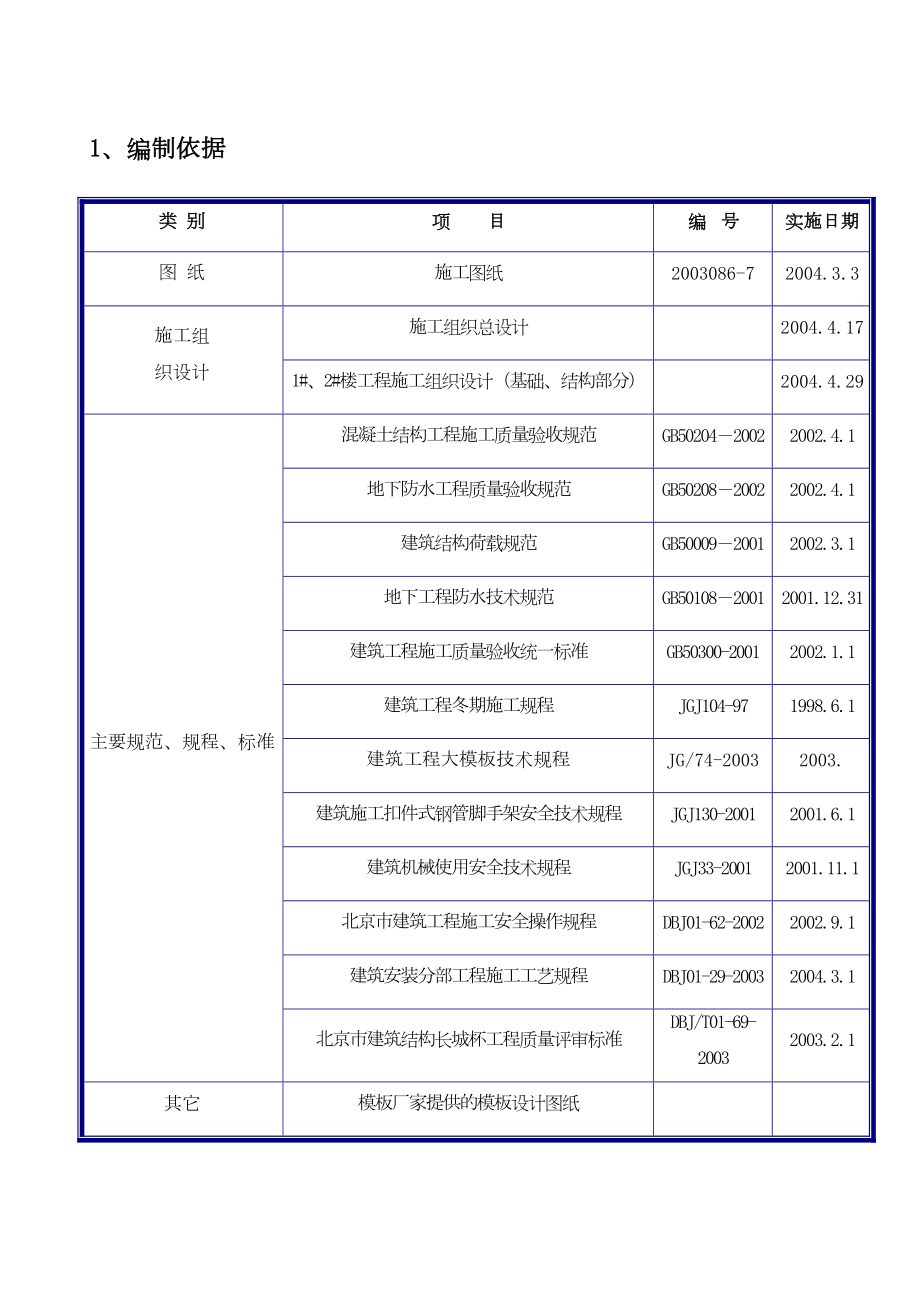 北京某全现浇剪力墙结构工程模板施工组织设计方案.doc_第2页