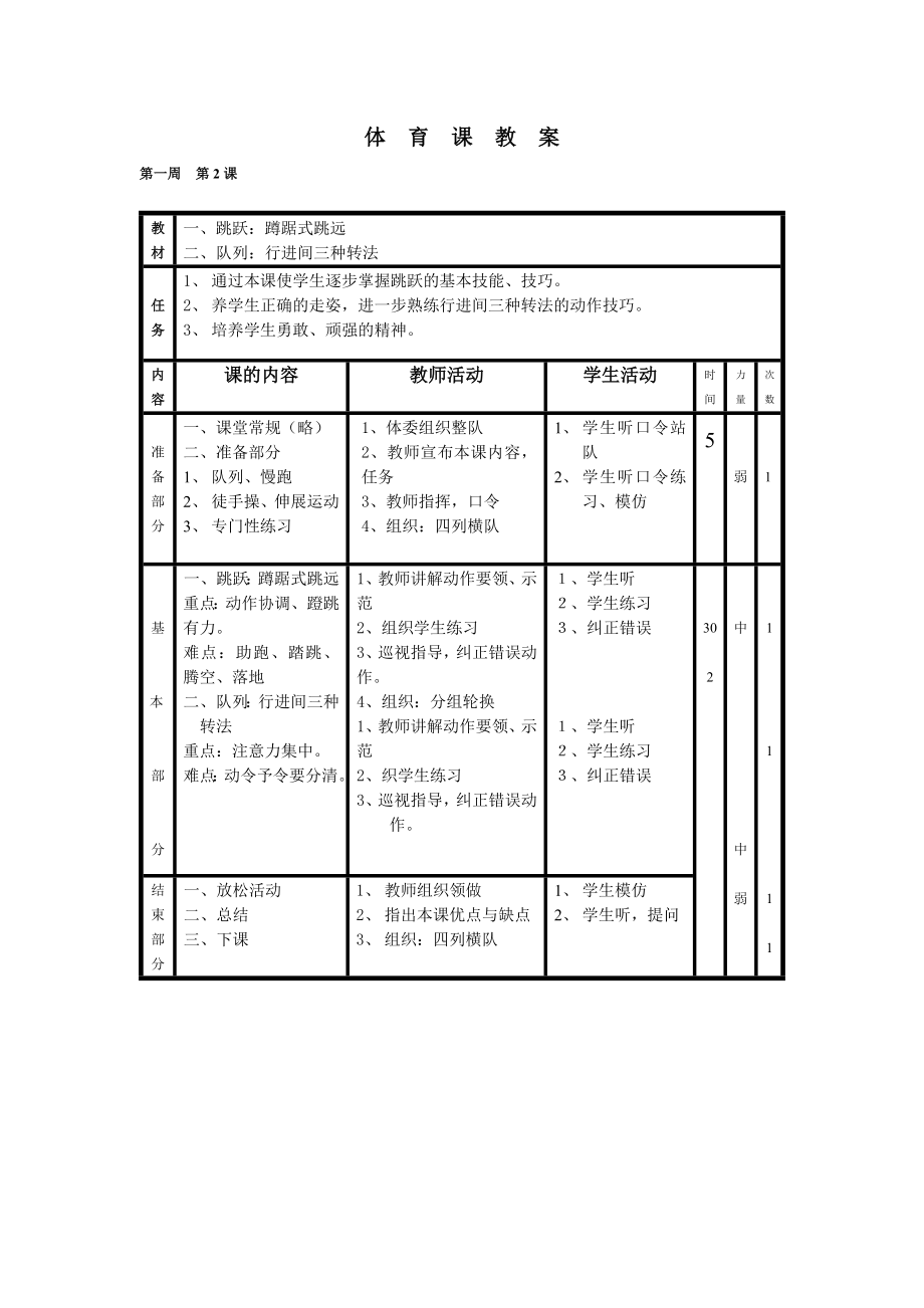 小学六年级体育教案.doc_第2页