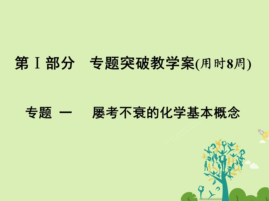 高考化学大二轮复习 第Ⅰ部分 专题突破一 屡考不衰的化学基本概念 第1讲 物质的组成、变化和分类 化学用语 考点1 依据分类标准把握物质类别课件..ppt_第1页