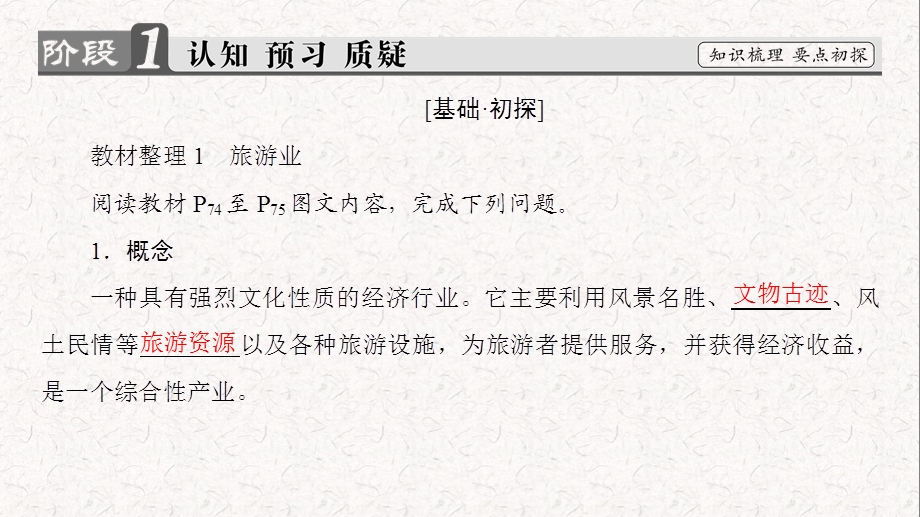 高中地理第3单元产业活动与地理环境第3节旅游业与地理环境课件鲁教版必修2(共55张PPT).ppt_第3页