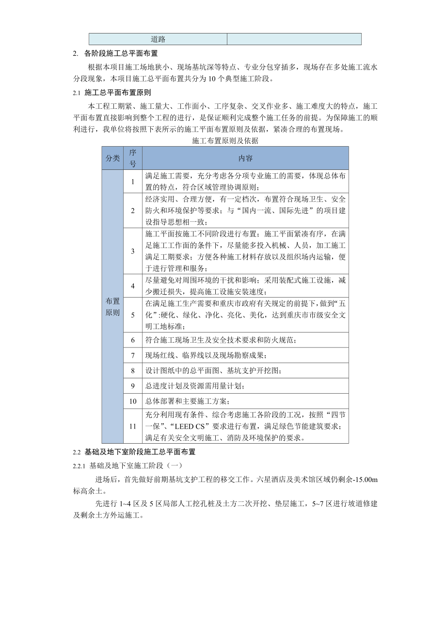 各阶段施工平面布置及场地管理方案.doc_第2页