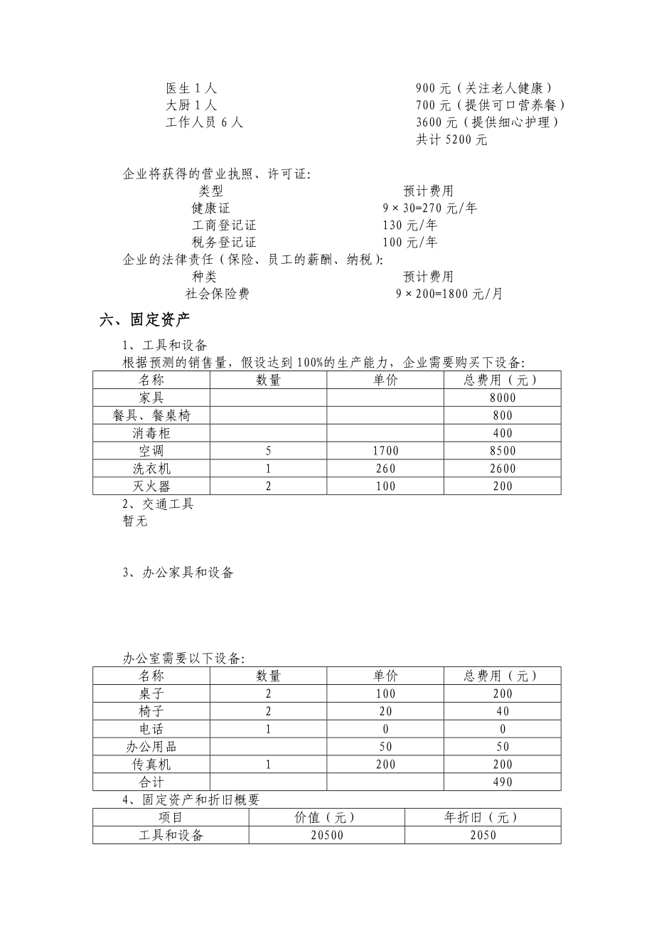 老来乐老年公寓创业计划书.doc_第3页