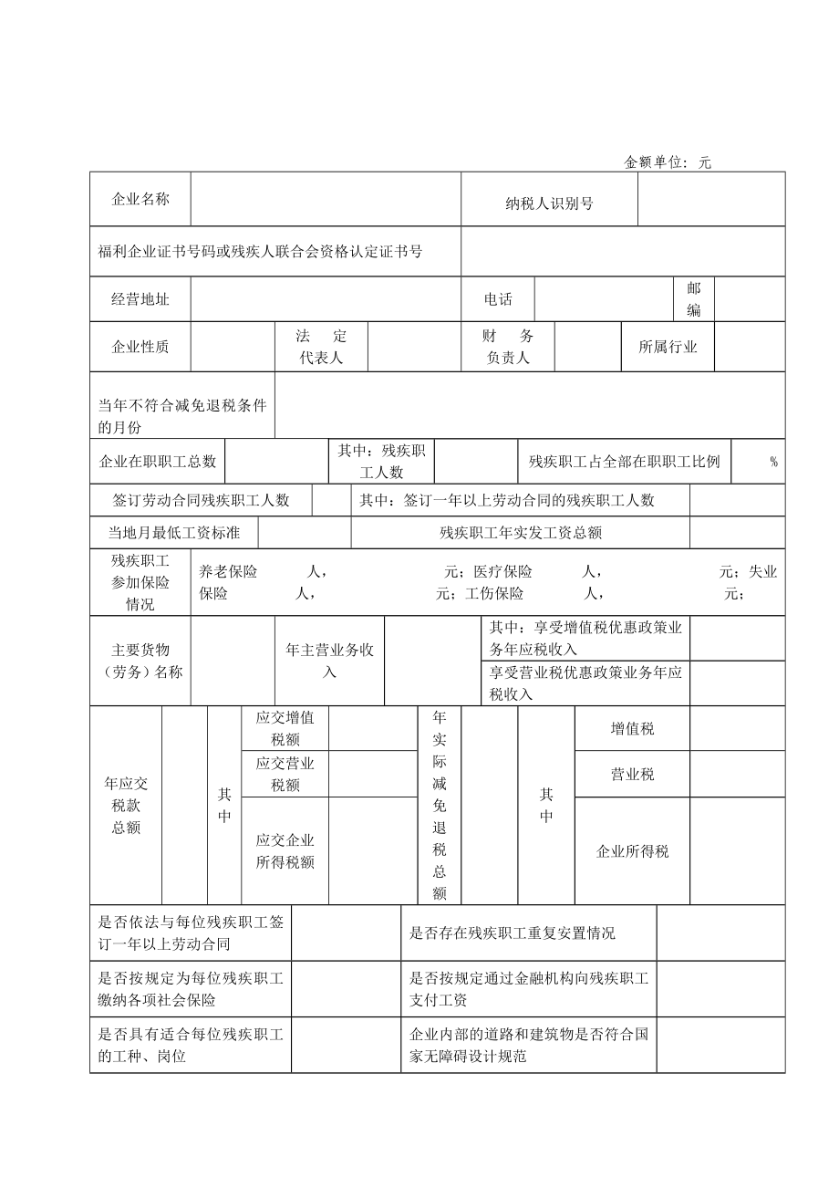 安徽省残疾人安置单位审表.doc_第2页