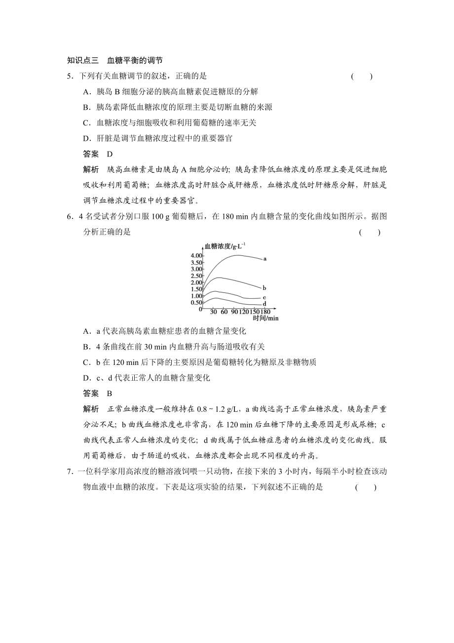 通过激素的调节一练习题.docx_第2页