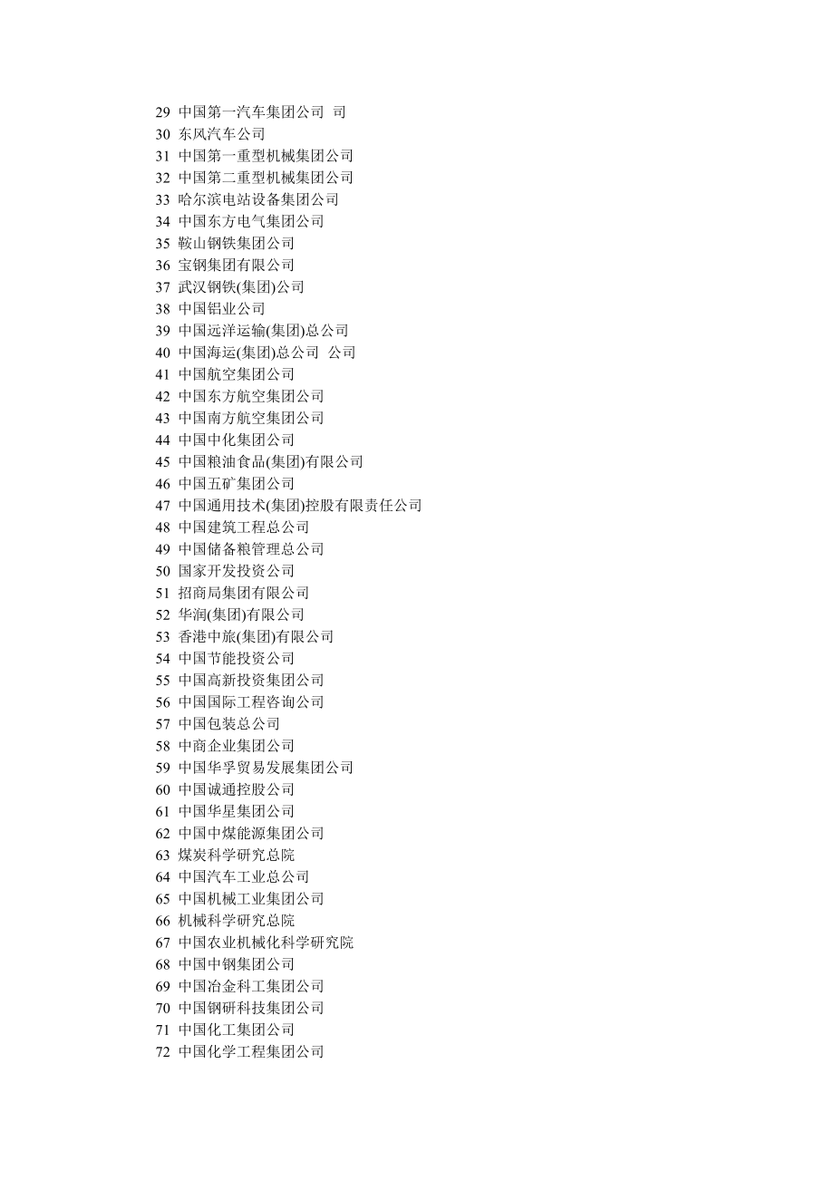 [整理版]中国央企名单(全).doc_第2页
