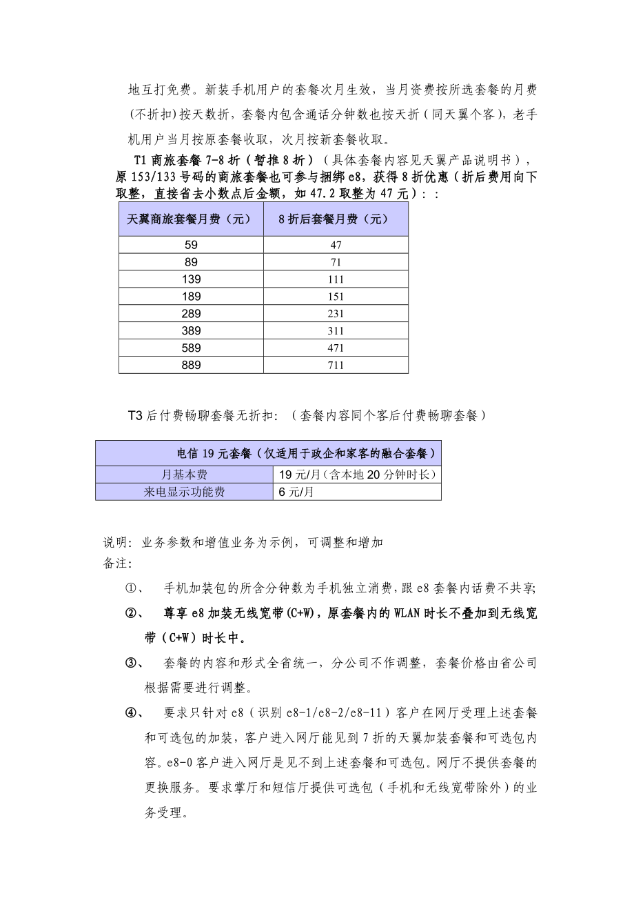 189套餐套餐产品说明书附件8我的e家之e9加装版套餐.doc_第2页