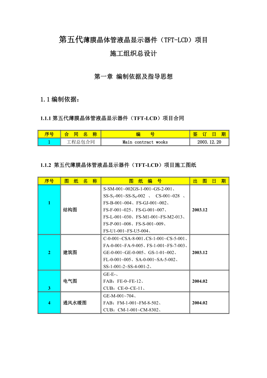 京东方BOEOTB1工程施工组织设计.doc_第1页