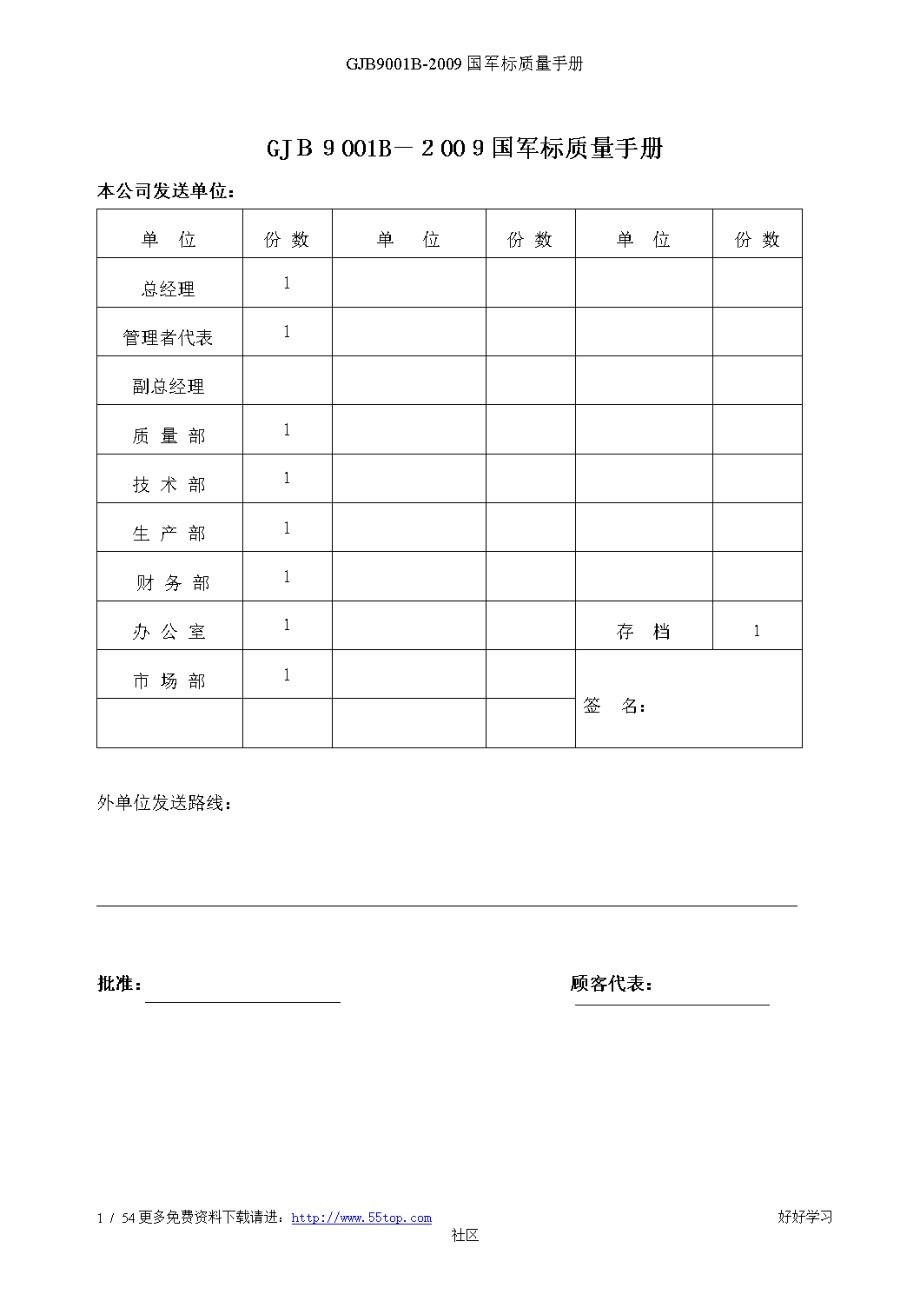 gjb9001b国军标质量手册.doc_第1页