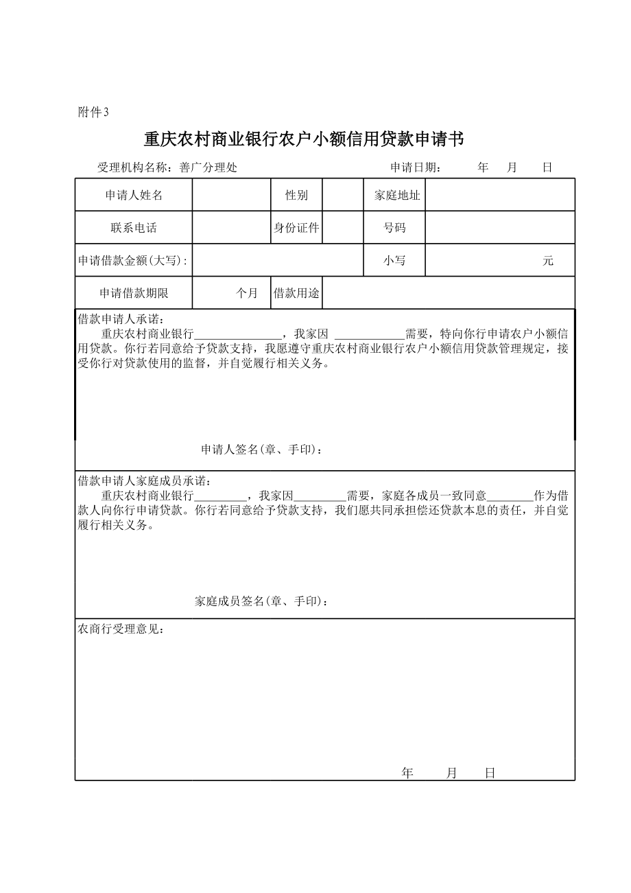 银行(信用社)农户小额贷款贷后检查表.xls_第3页