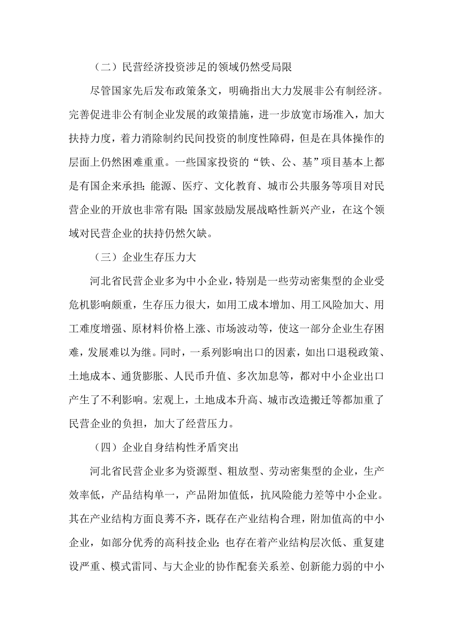 后金融危机时代河北省民营经济发展面临的机遇与挑战.doc_第3页