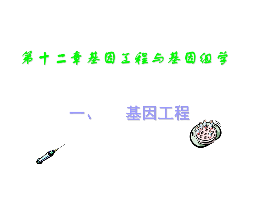 遗传学第十三章基因工程与基因组学.ppt_第1页