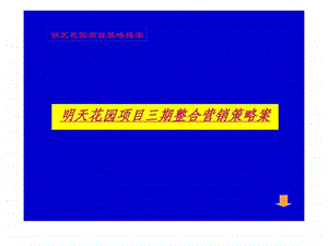 郑州明天花园三期项目提案.ppt