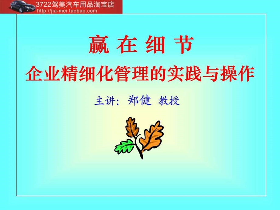 赢在细节企业精细化管理的实践与操作.ppt.ppt_第1页