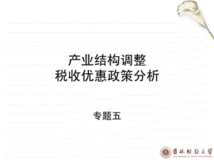 产业结构调整税收优惠政策分析.ppt