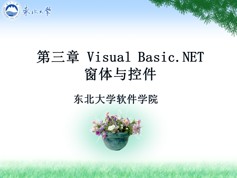 第三章VisualBasicNET窗体与控件.ppt_第1页