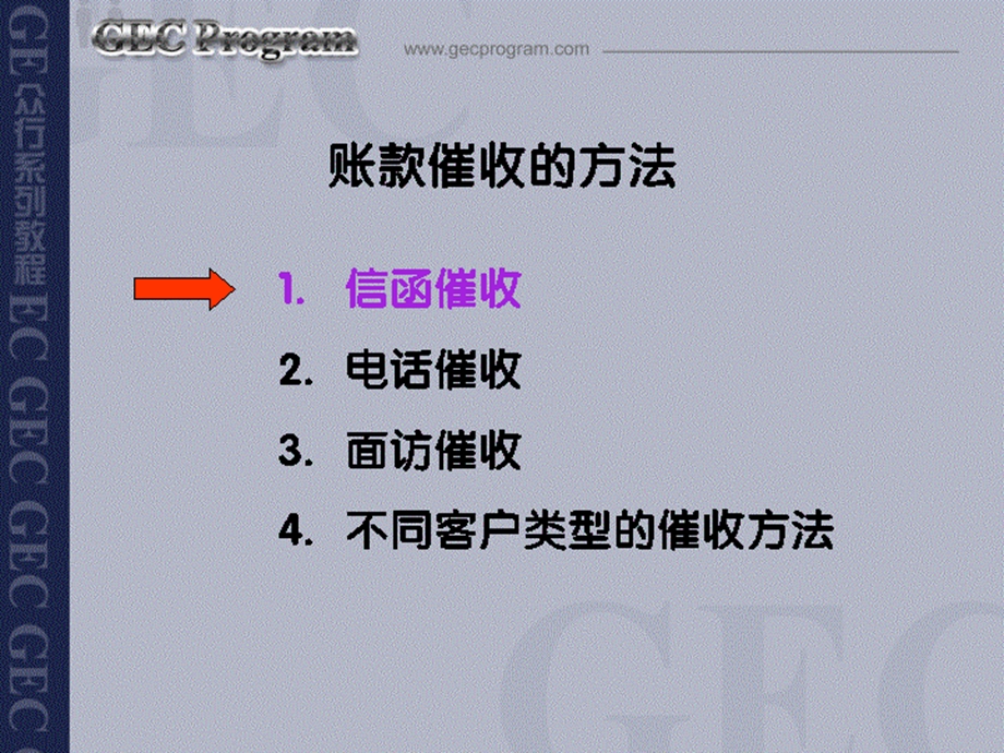 如何收回你的钱商业账款管理与催收技巧第三讲账款催收的方法.ppt_第3页