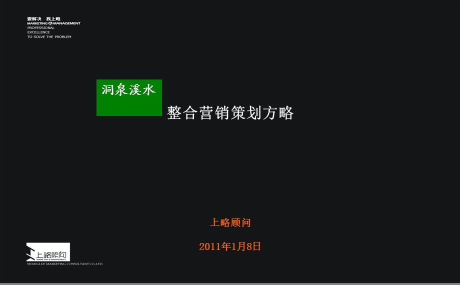 洞泉溪水整合营销策划方略.ppt_第1页