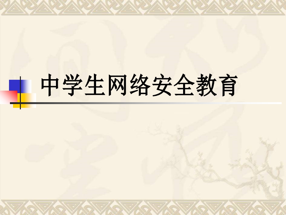 中学生的网络安全教育.ppt_第1页