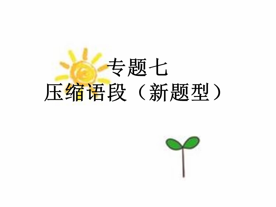 中考专项复习-压缩语段.ppt_第1页