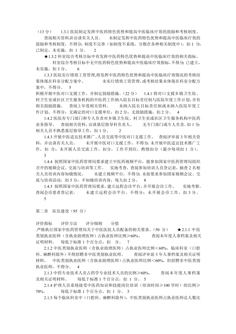 二级中医医院评审标准实施细则.doc_第2页