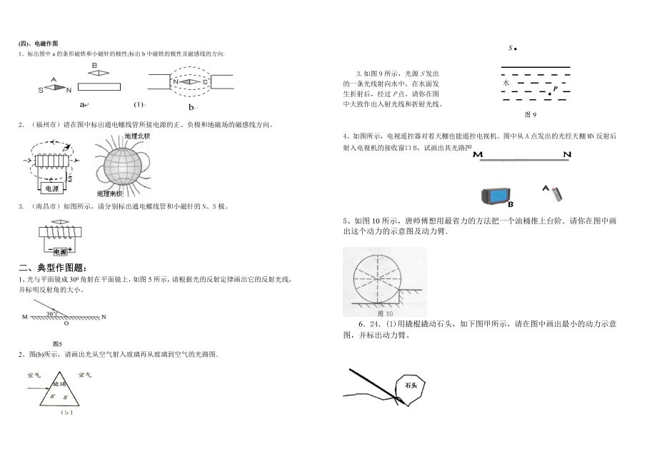 物理作图专题复习题.doc_第3页