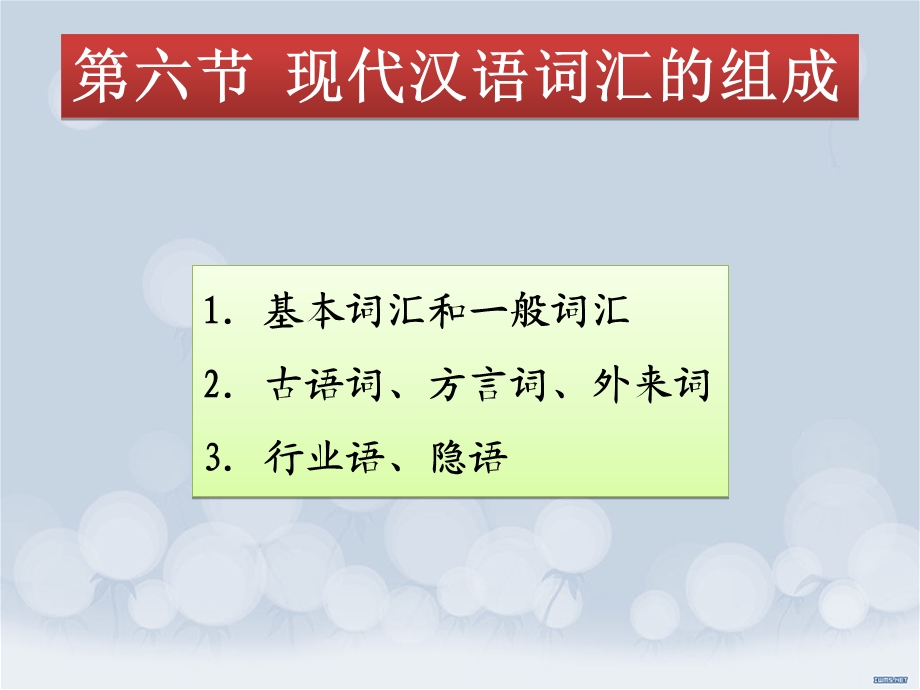 现代汉语词汇的组成.ppt_第1页
