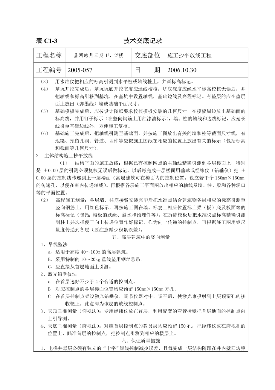 wl20.施工抄平放线交底.doc_第2页