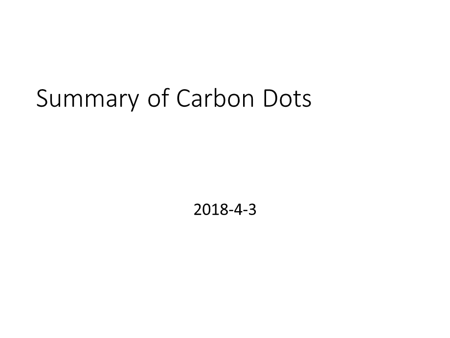 合成碳量子点方法总结.ppt_第1页