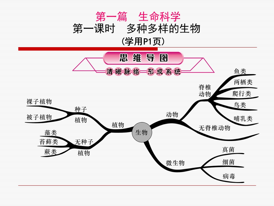 2015年《励耘新中考》第1课时多种多样的生物(共49张PPT).ppt_第1页