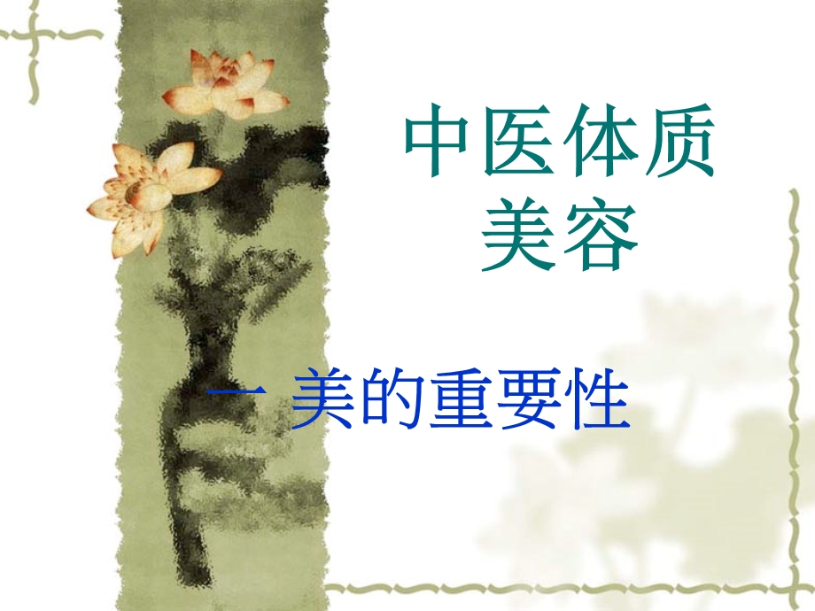 《中医体质美容》PPT课件.ppt_第1页