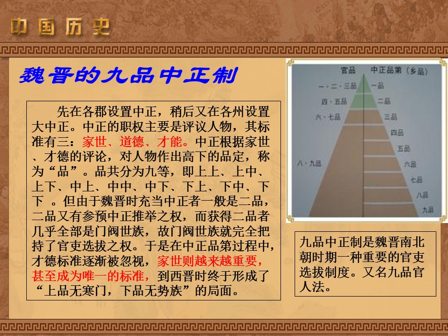 魏晋的九品中正制.ppt_第2页