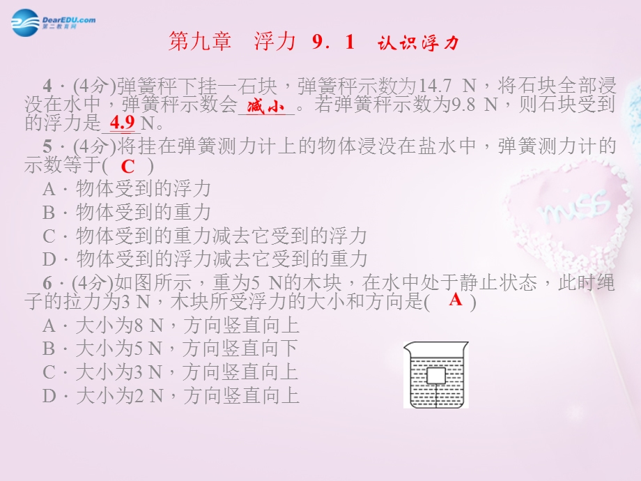 【四清导航】2015八年级物理下册第九章浮力课件（新版）沪科版.ppt_第3页