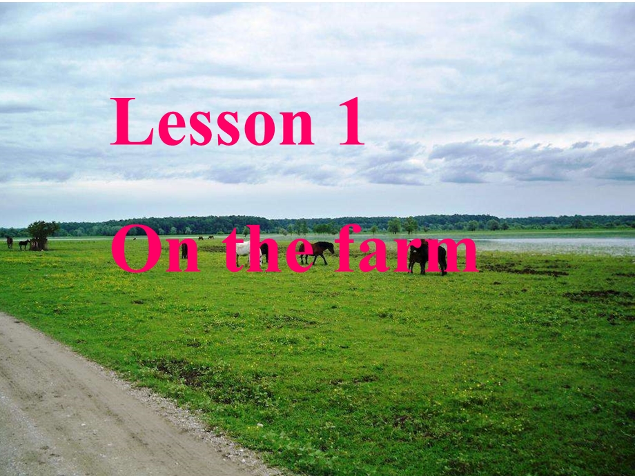 三年级下册英语课件Lesson 1 On the farm冀教版 (共16张PPT).ppt_第1页