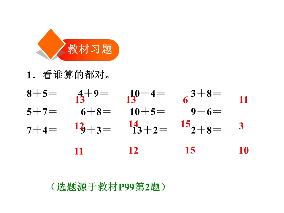 一年级上册数学习题课件8.5从不同角度解决问题 人教新课标(共10张PPT)教学文档.ppt_第2页