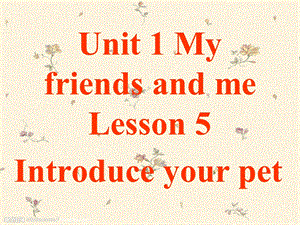 三年级下册英语课件Unit1 My friends and me Lesson5课件2｜清华版一起 (共15张PPT).ppt