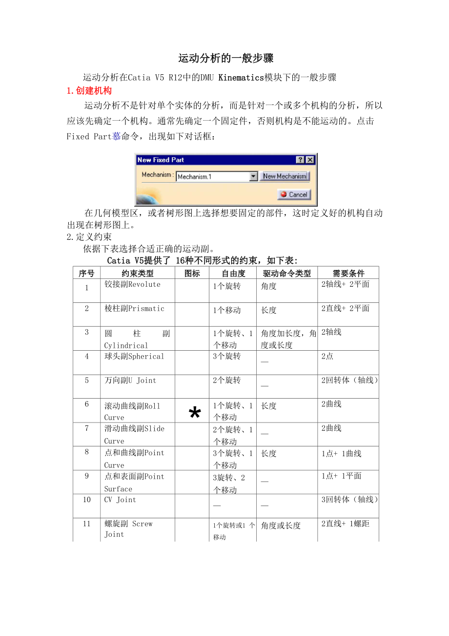 CATIA运动分析方法.docx_第1页