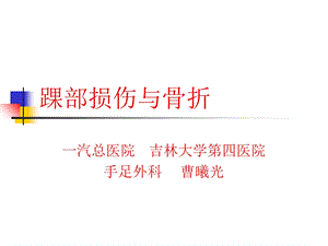 《踝部损伤与骨折》PPT课件.ppt