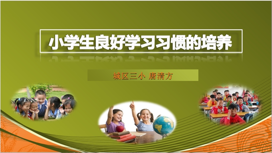 小学生学习习惯的培养PPT.ppt_第1页