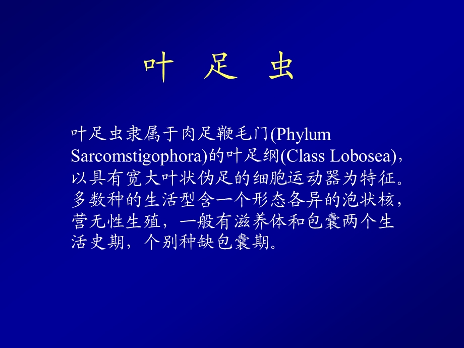 Parasite寄生虫2医学原虫叶足虫.ppt_第1页