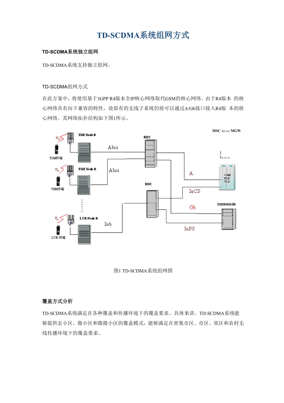 TD-SCDMA系统组网方式.docx_第1页